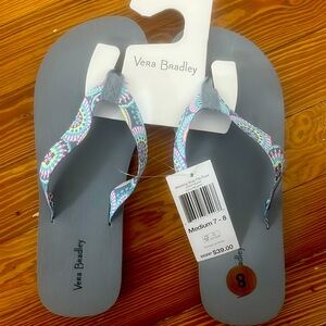 NWT Vera Bradley Flip Flops